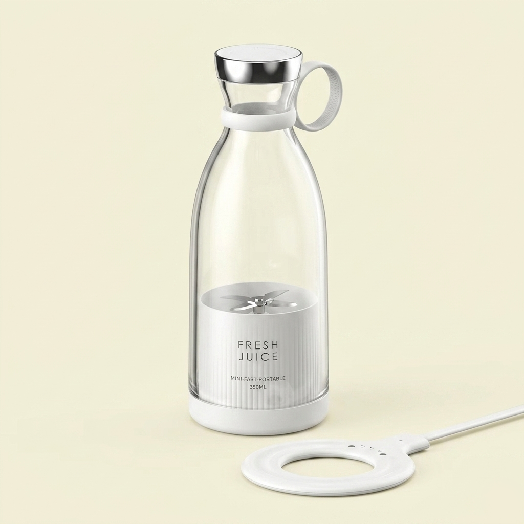 Portable Mini Blender 350ML – Wireless Rechargeable Smoothie & Fruit Juice Mixer