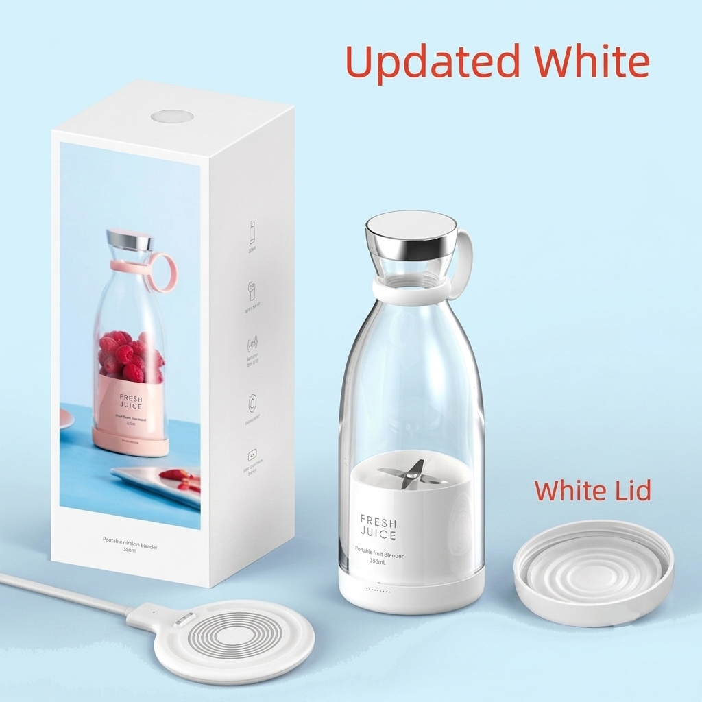 Portable Mini Blender 350ML – Wireless Rechargeable Smoothie & Fruit Juice Mixer